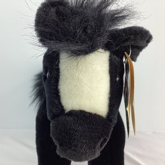 K&M International Conservation Counts Plush Horse Pony Black Vintage 1993 Farm - Picture 3 of 12